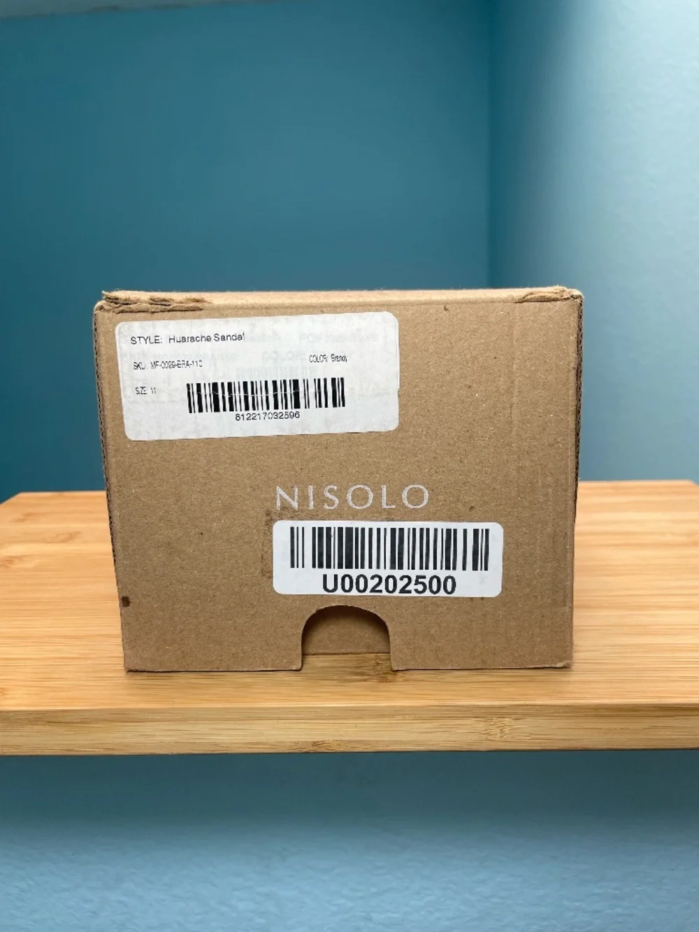 Nisolo Huarache Leather Sandals Men's 11 Brandy Brown Woven New w/ Box Dust Bag